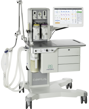 APPAREIL D'ANESTHESIE AVANCE AVEC MODULE DE GAZ, MODELE CAELUS: